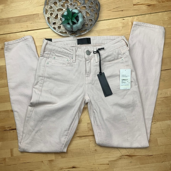 Vince Dylan Ankle Skinny Rose Pink Jeans - Picture 1 of 5